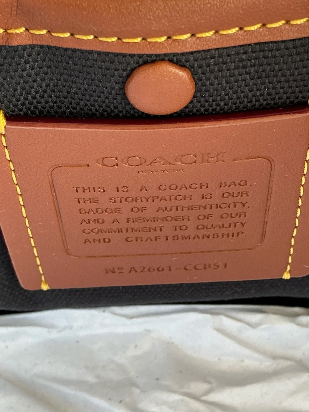 Coach Radio Camera Bag Navy Blue Leather Crossbody CCB51 NWT - Picture 9 of 12